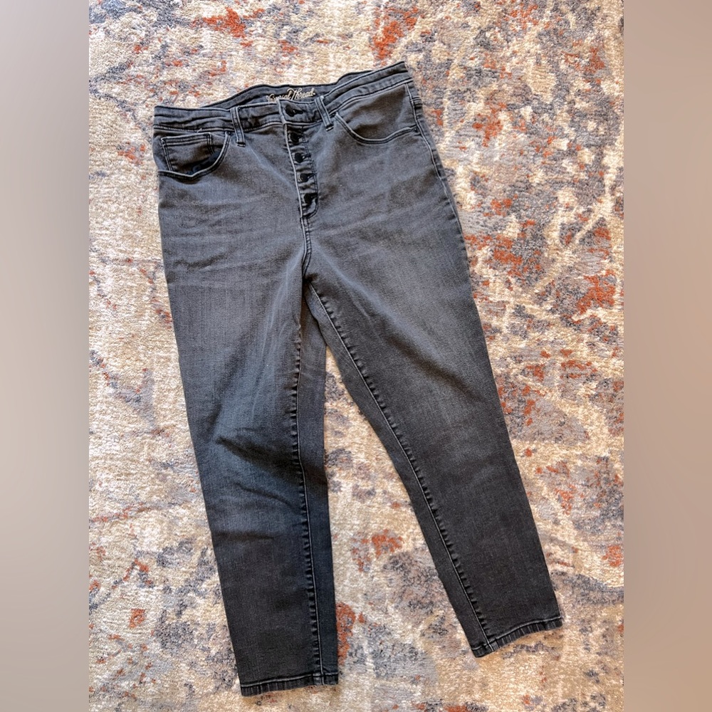 [Universal Thread] Black/Gray High Rise Skinny Cr… - image 1